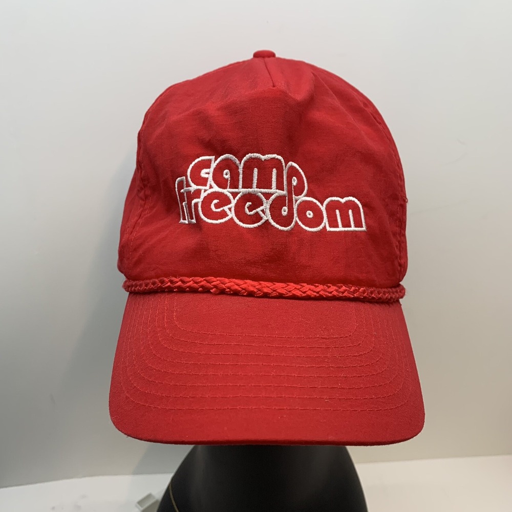 Camp‎ Freedom Red Snapback Hat Cobra Caps Tag